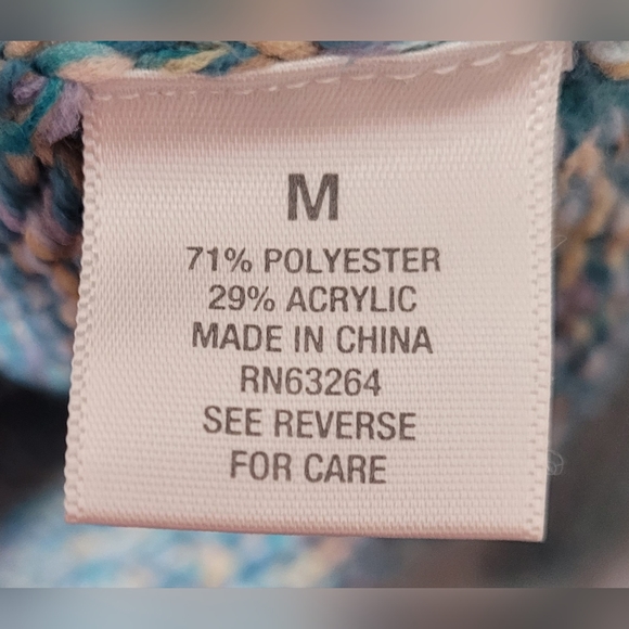 Dressbarn Multicolor Turtleneck Sweater Medium - Picture 4 of 8